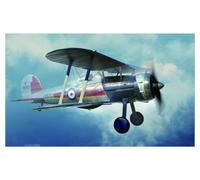 Merit, Gloster Gladiator Kit Modello in Scala, Colore Grigio, Medio, 64803