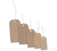 Merit TG8072 TG8073 - Confezione di 1.000 etichette americane con cordoncino, 108 x 54 mm
