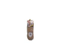 MERITEX , 6 paia calzini invisibili salvapiede con silicone sul tallone in cotone filo di scozia elasticizzato (44-46, beige)
