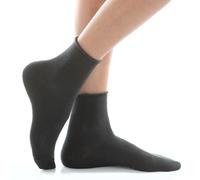 MERITEX Calze Donna in Caldo Cotone - 6 Paia Taglia Unica- Morbide e Confortevoli, Polsino Taglio Vivo Senza Elastico, Punta e Tallone Rinforzati, Cuciture Piatte