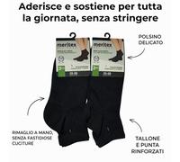 MERITEX Ciclista in Puro Cotone Mercerizzato, Filo scozia 95% Cotone 5% Elast