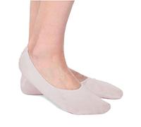 MERITEX Minicalza invisibile salvapiede unisex Filo di Scozia con silicone nel tallone conf. 6 paia art. 664 (XL 44/46, NUDO)