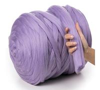 MeriWoolArt® 100% Merino Lana XXL Filato di Lana Grosso 4-5cm, Filato Spesso Soffice, Feltro di Lana ad Ago, Infeltrire la Lana, Bagnato, Fai Da Te Coperta Grossa di Lana