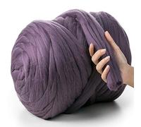 MeriWoolArt® 100% Merino Lana XXL Filato di Lana Grosso 4-5cm, Filato Spesso Soffice, Feltro di Lana ad Ago, Infeltrire la Lana, Bagnato, Fai Da Te Coperta Grossa di Lana