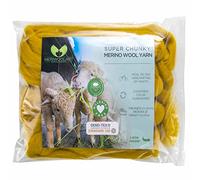 MeriWoolArt® 100% Merino Lana XXL Filato di Lana Grosso 4-5cm, Filato Spesso Soffice, Feltro di Lana ad Ago, Infeltrire la Lana, Bagnato, Fai Da Te Coperta Grossa di Lana