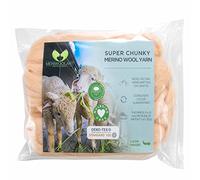 MeriWoolArt® 100% Merino Lana XXL Filato di Lana Grosso 4-5cm, Filato Spesso Soffice, Feltro di Lana ad Ago, Infeltrire la Lana, Bagnato, Fai Da Te Coperta Grossa di Lana