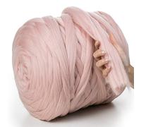 MeriWoolArt® 100% Merino Lana XXL Filato di Lana Grosso 4-5cm, Filato Spesso Soffice, Feltro di Lana ad Ago, Infeltrire la Lana, Bagnato, Fai Da Te Coperta Grossa di Lana