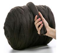 MeriWoolArt® 100% Merino Lana XXL Filato di Lana Grosso 4-5cm, Filato Spesso Soffice, Feltro di Lana ad Ago, Infeltrire la Lana, Bagnato, Fai Da Te Coperta Grossa di Lana