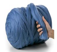 MeriWoolArt® 100% Merino Lana XXL Filato Grosso 4-5cm, Spesso Soffice, Feltro ad Ago, Infeltrire, Bagnato, Fai Da Te Coperta Grossa