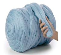 MeriWoolArt® 100% Merino Lana XXL Filato Grosso 4-5cm Spesso Soffice, Feltro, Fai Da Te Regalo di Natale Coperta Maglia Grossa per Bambino