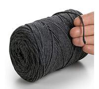 MeriWoolArt® Corda di Cotone per Macramé da 2 mm x 250 m, Riciclata, Ideale per Creare Appendi Piante, Gioielli, e Borse all'Uncinetto