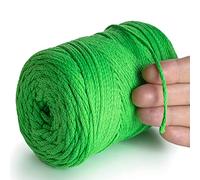 MeriWoolArt® Corda di Cotone per Macramé da 2 mm x 250 m, Riciclata, Ideale per Creare Appendi Piante, Gioielli, e Borse all'Uncinetto