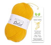 MeriWoolArt® Filato Calza 4 Fili - Gomitolo da 100g in Lana Merino per Maglia e Uncinetto, 75% Lana Vergine (Superwash), 25% Poliammide, 420m - Ideale per Calze da Uomo e Donna, Maglioni e Cardigan