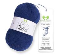 MeriWoolArt® Filato Calza 4 Fili - Gomitolo da 100g in Lana Merino per Maglia e Uncinetto, 75% Lana Vergine (Superwash), 25% Poliammide, 420m - Ideale per Calze da Uomo e Donna, Maglioni e Cardigan