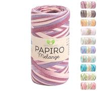 MeriWoolArt Filato Rafia per Uncinetto - Papiro Carta 100g (130m) - Ideale Macramè, Cappelli, Borse, Progetti Fai-da-te Casa - Ecologico