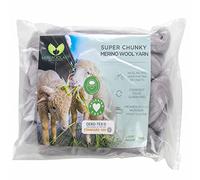 MeriWoolArt® Filato XXL di Merino 100%, Spessore 4-5cm, Soffice per Feltro ad Ago, Infeltrire, Bagnato, Fai Da Te Coperta Grossa