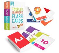 merka Schede Flash per Bambini Schede Flash Alfabeto per Bambini Piccoli, Set di 58 Lettere, Colori, Forme e Numeri, Giocattolo didattico Educativo Flashcard per Bambini in età Prescolare