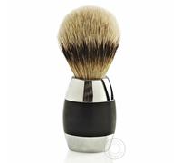 Merkur 120 Cromato Punta Argento Tasso Pennello da Barba IN Nero