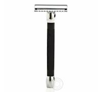 Merkur 20C Manico Nero Doppio Orlo Chiuso Pettine Rasoio di Sicurezza - Lungo