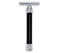 Pesante Rasoio Merkur Solingen - più Lunghe Nero Impugnatura Chiuso Pettine