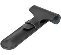 MERKUR Custodia in pelle nera 5002 | Accessori da rasatura | Ideale per rasatura a umido | Pelle bovina | Made in Germany