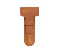 MERKUR Leather Razor Case - Brown Cowhide, Fits All MERKUR Razors Except 24001, Up to 110 mm
