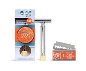 Merkur Progress 510 - Rasoio a manico lungo, con lama di sicurezza