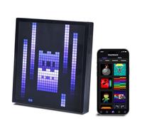 Merkury Innovations Smart Bluetooth Pixel Frame, 32x32 RGB LED Display | Programmabile per arte, animazioni, orologio digitale, decorazioni fai da te e accessori da gioco