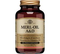 Solgar Merl-oil A&d 100 Perle di olio di fegato di merluzzo