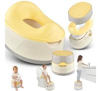 Merle Toys® Vasino 3 in 1 per bambini, WC testato TÜV, senza BPA, Potty Training Toilet, vasino per bambini a partire da 1 anno, WC per bambini + sedile WC per bambini, sgabello per WC, Easy Cleaning