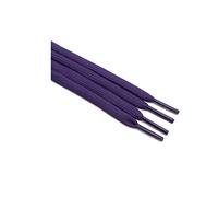 Merletto 7mm 34 solidi Colori 1 Coppia Hollow Double Flat merletto tessuto Laces Sport bootlaces casuali, 3015 Deep Purple, 160 centimetri