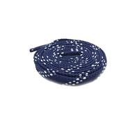 Merletto Double Layer 0,8 centimetri Classic Sport piatto lacci delle scarpe per i merletti di pattino delle scarpe da tennis bootlaces unisex, 107 blu scuro Bianco, 60 centimetri