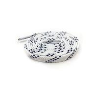 Merletto Double Layer 0,8 centimetri Classic Sport piatto Lacci per scarpe da tennis unisex bootlaces merletti di pattino, 108 bianco blu scuro, 150 centimetri