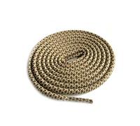 Merletto Multi Color due diverse tonalità Shoestring bambini colorate dello sport scarpe rotondo del merletto a corda Bootlace, 33Yellow Marrone Beige, 120 centimetri
