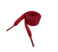 Merletto piatto Silk Ribbon Lacci Scarpe sportive Laces con 2cm Larghezza metallo puntalini Lacci, 1505 Red punta di plastica, 60cm