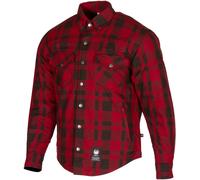 Merlin Axe Hydro Kevlar Camicia da moto impermeabile, rosso, Taglia M