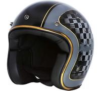 Merlin Blackbird Racer Casco Jet, nero, taglia M per maschi