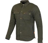 Merlin Brody D3O Camicia Moto Monostrato, verde-marrone, taglia 2XL per maschi