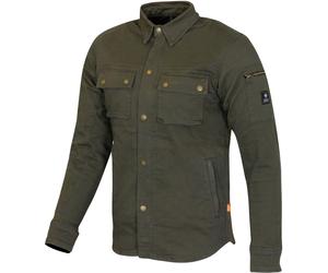 Merlin Brody D3O Camicia Moto Monostrato, verde-marrone, taglia S per maschi