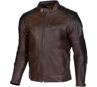 Merlin Chase II D3O Giacca in pelle da moto, nero-marrone, taglia 40 per maschi