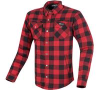 Merlin Madison Camicia da donna in moto, nero-rosso, taglia XL per donne