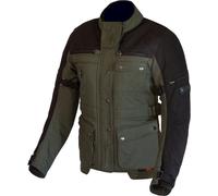 Merlin Mahala D3O Explorer Giacca tessile moto da donna, nero-verde, taglia XL per donne