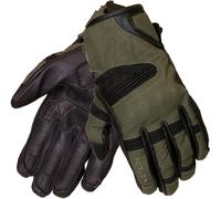 Merlin Mahala Raid D3O Ladies Guanti da moto, nero-verde-marrone-beige, taglia XS per donne