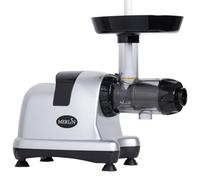 Merlin MNC500S - Estrattore di Succo Orizzontale a Pressione a Freddo 200 W - Per Frutta, Verdura, Erbe, Latti Vegetali e Sorbetti - Senza BPA - 80 giri/min - SIlver