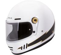 Merlin Revival Vintage Flash Casco, Bianco, Taglia M (57/58)