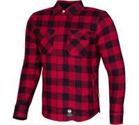 Merlin Sherbrook D30 Camicia Moto Monostrato, nero-rosso, taglia 4XL per maschi