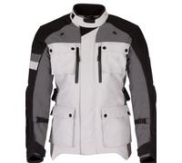 Merlin Solitude D3O Giacca tessile moto, nero/bianco/grigio, Taglia L