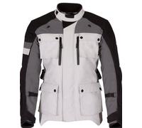 Merlin Solitude D3O Giacca tessile moto, nero/bianco/grigio, Taglia S