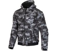 Merlin Torque D3O impermeabile Moto Zip Felpa con cappuccio, grigio, taglia M per maschi