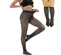 Merlvida Collant Felpati Donna Invernali - Taglie S-3XL | Calze Termiche Donna Effetto Trasparente | Leggings Termici in Pile Imbottito - Calzamaglia Termica Spessa e Calda
